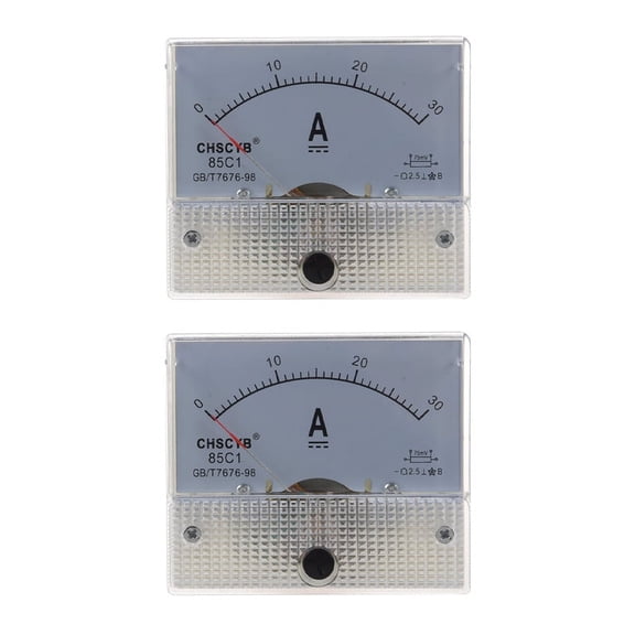 2X 85C1 Analog Current Panel Meter DC 30A AMP Ammeter