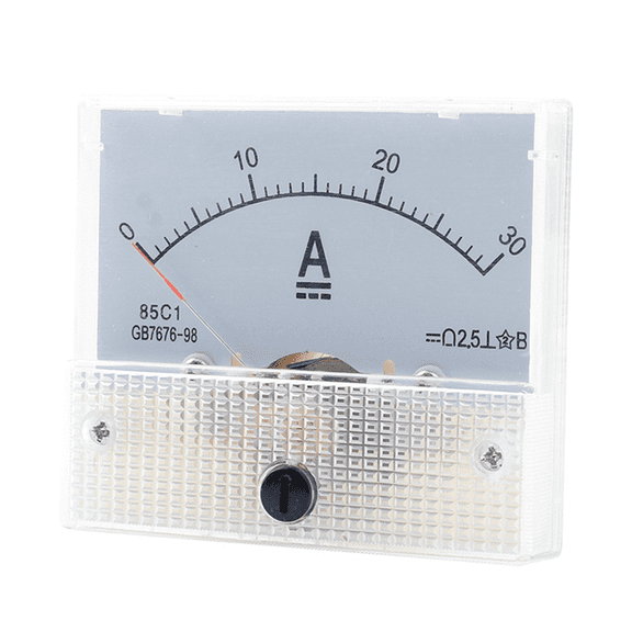 2X 85C1-DC 30A DC Voltmeter Pointer Analog Ammeter Panel Meter