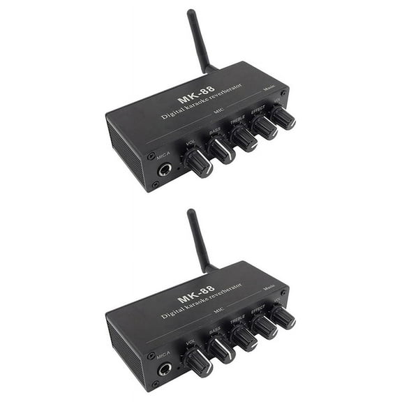 2X -88 6.5mm Microphone Reverb Effect Bluetooth Coaxial Decoder Stereo Preamplifier Audio Amplifier Mixing Board