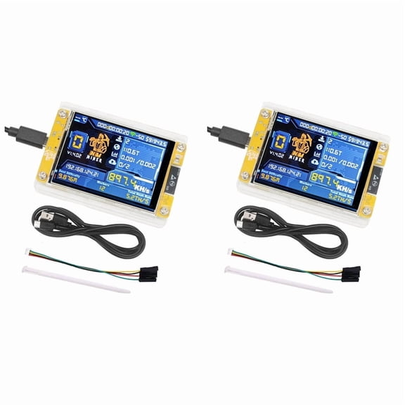 2X 898KH/S 2.8 Inch Smart Display Upgraded Hashrate Bitcoin Crypto Solo Miner