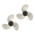 thumbnail image 1 of 2X 9 1/4 x 9-J New Aluminum Alloy 3 Blade Outboard Propeller for 9.9-15Hp, 1 of 5