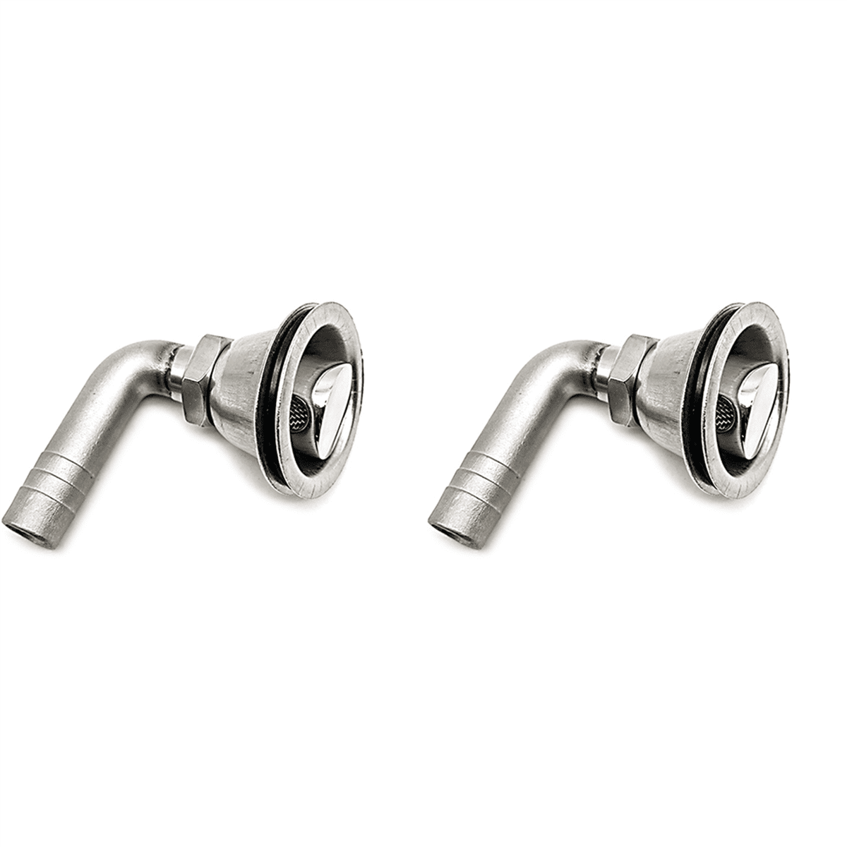 2X 90 Degrees Boat Tank Vent 316 Stainless Steel Marine Flush Mount Gas