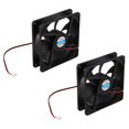 thumbnail image 1 of 2X 92mm x 25mm 24V 2Pin Sleeve Bearing Cooling Fan for PC Case CPU Cooler, 1 of 8