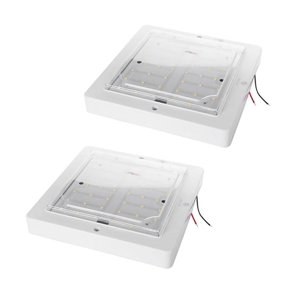 2X 9W 12V Car Caravan Rv Led Interior Roof Ceiling Interior Lamp Dome Light Warm Light