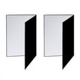 thumbnail image 1 of 2X A3 Photography Cardboard Folding Reflector Black Silver White Thick Paper Book Board Reflective, 1 of 5