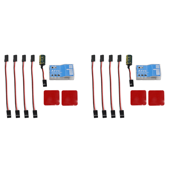 2X A3 V2 Flight Controller Stabilizer 4 Modes for RC Airplane Metal Gift Accessory Lovers