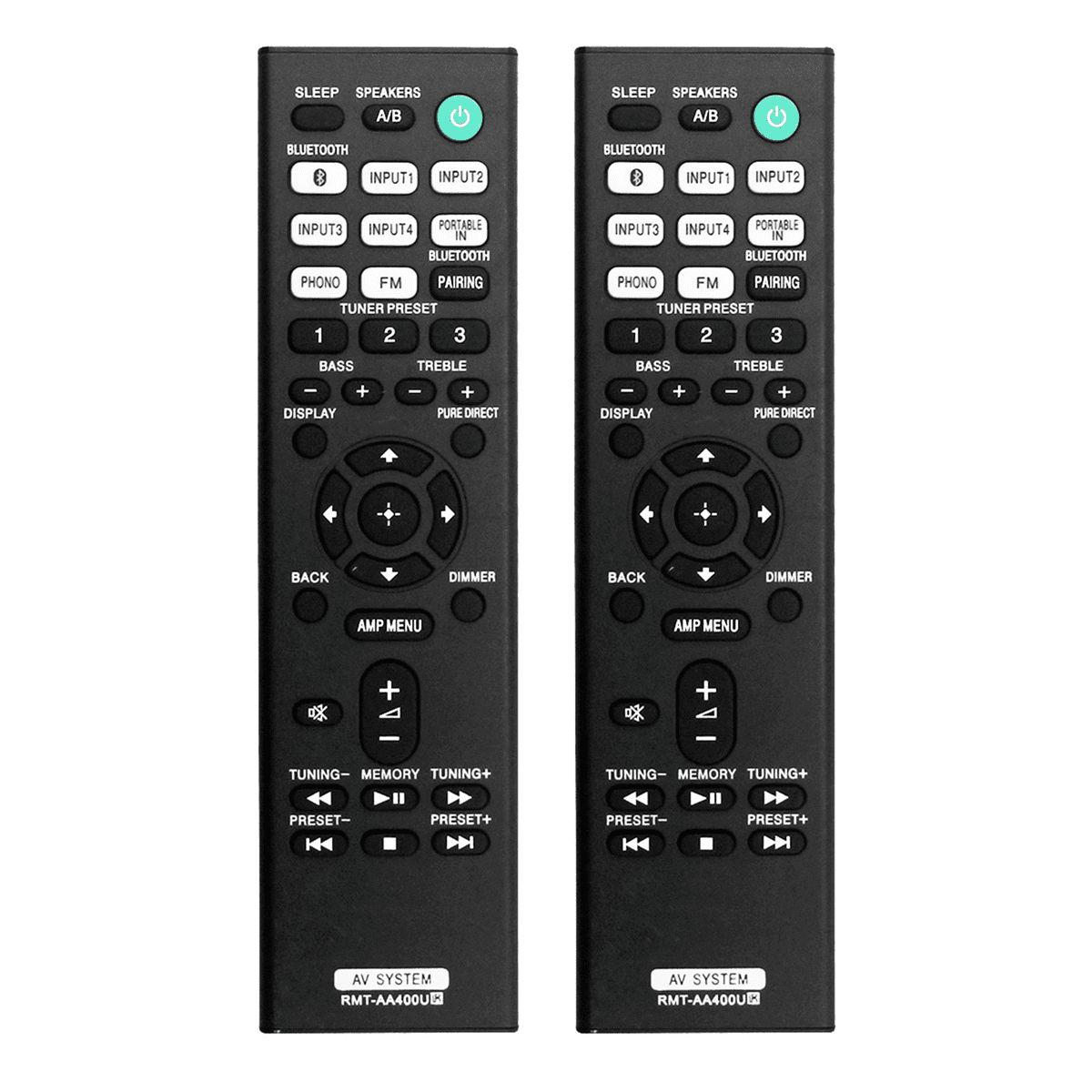 2X AA400U Remote Control Replace for Stereo Receiver STRDH190