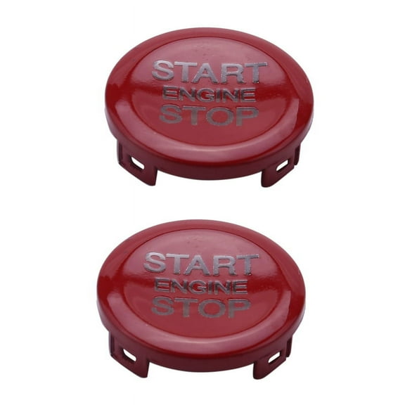 2X ABS Car Engine Start Stop Switch Button Cover Trim for Stelvio 2017 2018