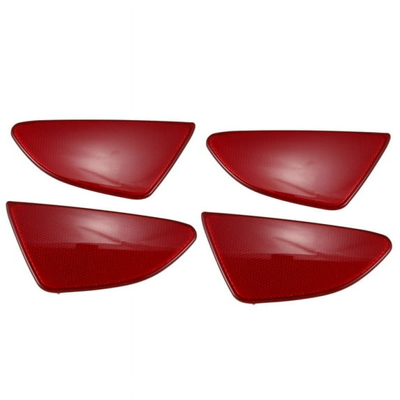 2X ABS Plastic Rear Tail Fog Light Lamp Reflector Panel Set for 2 Demio 2015-2018