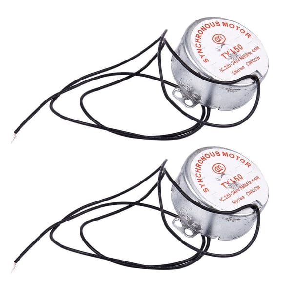 2X AC 220V-240V 5/6RPM 4W 50/CCW 7mm Shaft Dia Fan Synchronous Motor,2 x Fan Synchronous Motor