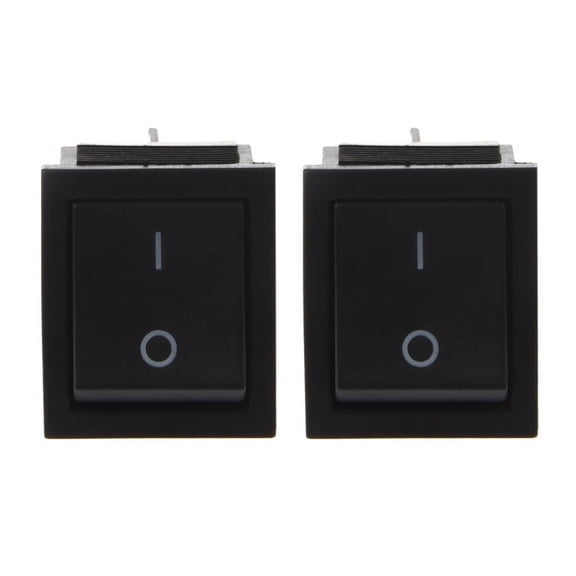 2X AC 250V 16A 4 Pin ON/ I/O 2 Position DPST Snap in Boat Rocker Switch 28X21mm