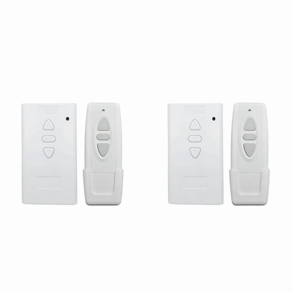 2X AC DC Motor Remote Switch Controller 12V 24V 36V Motor Forwards Reverse Up Down Transmitter Manual Button,2 x Wireless Remote Controller(1pcs 12V 23A battery not included) 2 x Receiving Controller