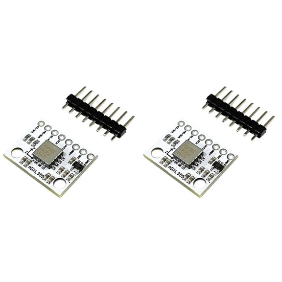 2X ADXL355 3- Accelerometer Sensor Module Digital Output Industrial Grade Low Power Consumption,2 set Accelerometer Sensor Module,White&Black