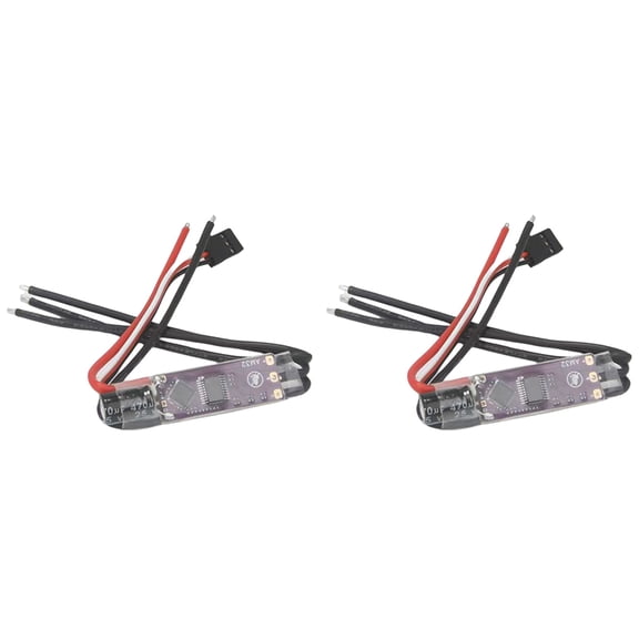2X AM32 32-Bit ESC 2-4S Enhanced Version 40A Speed Controller with 5V2A BEC Module for RC Crawler Drone Brushless Motors