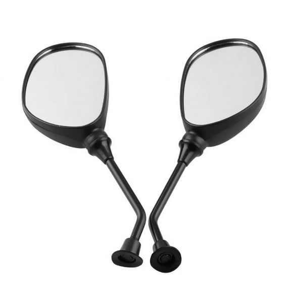 2X ATV Motorcycle Rearview Side Mirrors Handlebar 10mm Thread Hole Universal