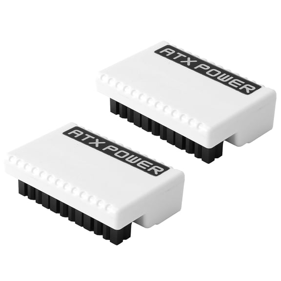 2X ATX 24 Pin to 90 Degree Power Plug Adapter RGB Motherboard Power Supply Cable Modular DIY Mounting Accessessory White