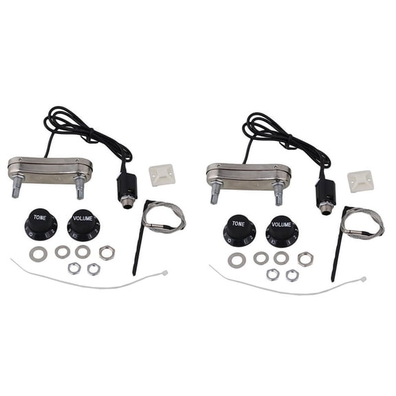 2X Acoustic Guitar Pickup Piezo & Passive Preamp PS700