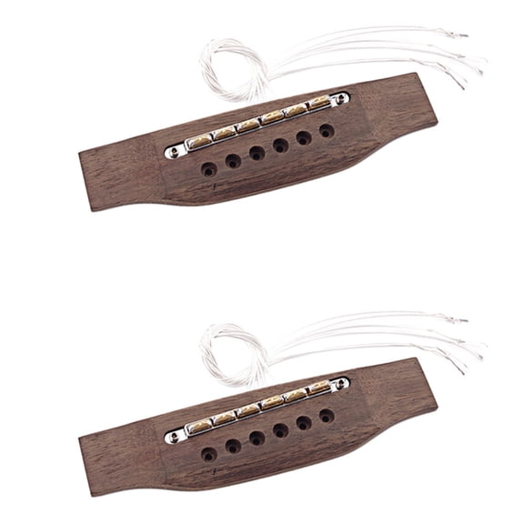 2X Acoustic Guitar Piezo Bridge Pickup with the Graininess of An Electric Guitar for Acoustic Guitar Instrument,2 x Acoustic Guitar Pickup,Wood color