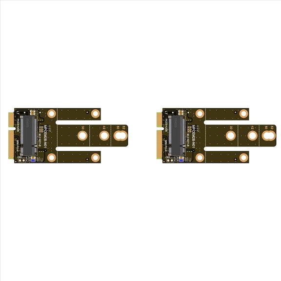 2X Adapter Card MPCIE to KEY-B Expansion Slot MINIPCI-E to M.2 NGFF NIC Adapter Card WIFI Interface to M Adapter Card A,2 x Adapter Card 2 Set x Screw Mounting Accessories