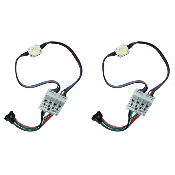 2X Addressable UCS2904 12W RGBW High Power LED Pixels Module Light DC12V Input RGBW Digital LED Light (B),2 x LED Pixels Module Lights