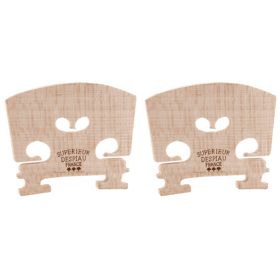 2X Adjustable Violin Bridge Maple,4/4 Size Violin Fitted Bridge Parts for 4/4 Size Violin