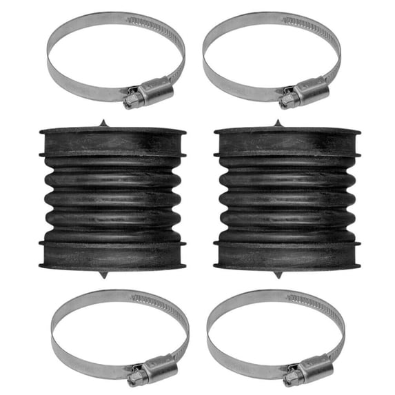 2X Air Box Inlet Joint Boot and 4X Clamps For 03-08 Suzuki Eiger 400 LT-F400F