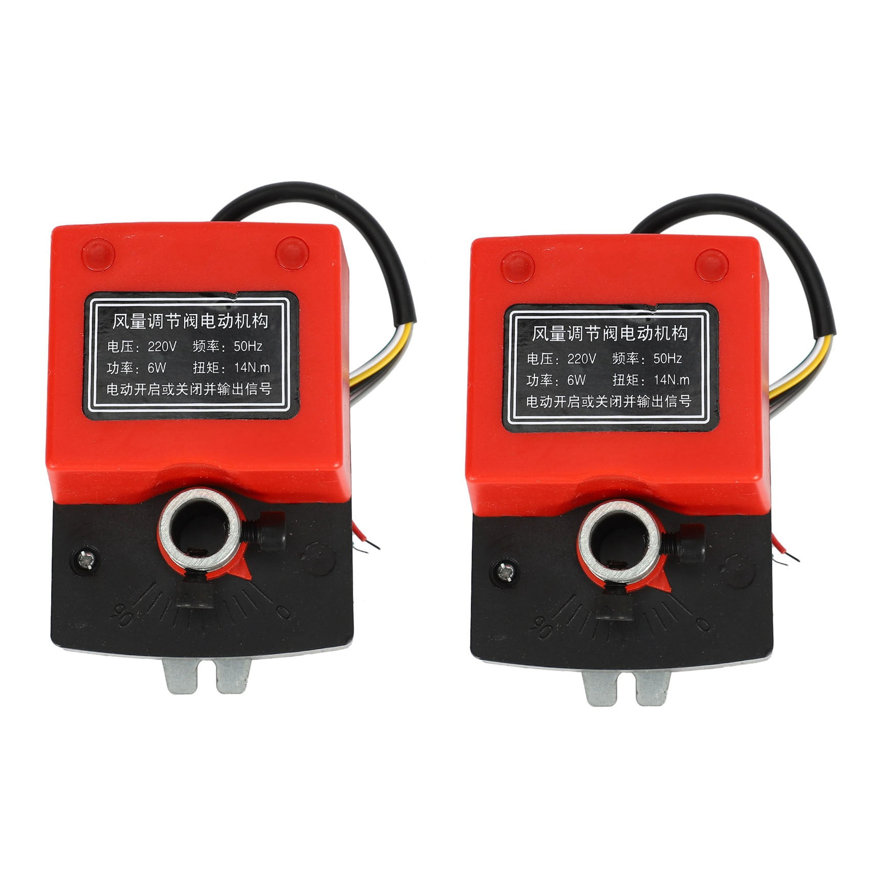 2X Air Damping Valve Ac220V Electric Duct Electric Damper Actuator for