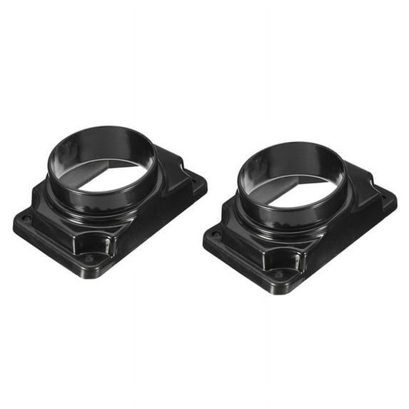 2X Air Intake Filter Adapter Plate for V6 2.0 L4 02-06,2x Air Flow Adapter Plate,Black