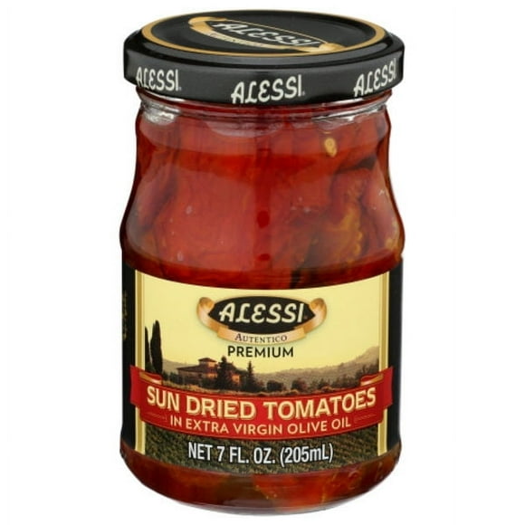 2X - Alessi Sun Dried Tomatoes In Extra Virgin Olive Oil 7 fl oz Package May Vary