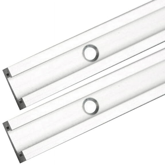 2X Aluminium Bar Slider T-Tracks T-Slot Jig Fixture for Table Saw Gauge Rod (500mm)