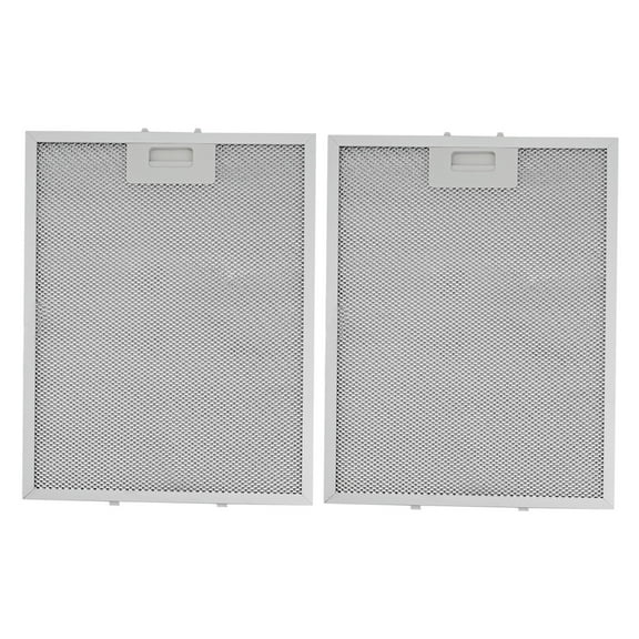 2X Aluminum Grease Filter for Range Hood Improved Filtration 350X240X9Mm