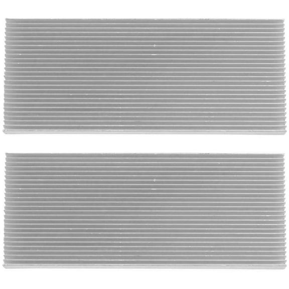 2X Aluminum Heat Sink Heatsink for High Power LED Amplifier Transistor 100X41X8mm