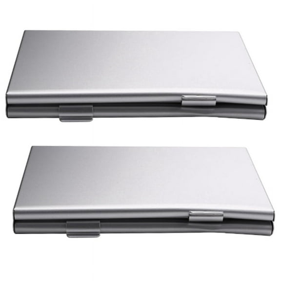 2X Aluminum Memory Card Case Box Holders for 24Pcs TF -SD Card Color Random