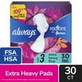 thumbnail image 1 of 2X - Always Radiant FlexFoam Pads with Wings Extra Heavy Flow Absorbency Size 3 Scented, 1 of 5