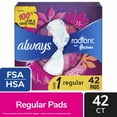 thumbnail image 1 of 2X - Always Radiant FlexFoam Pads with Wings Regular Absorbency Size 1 Scented, 1 of 5