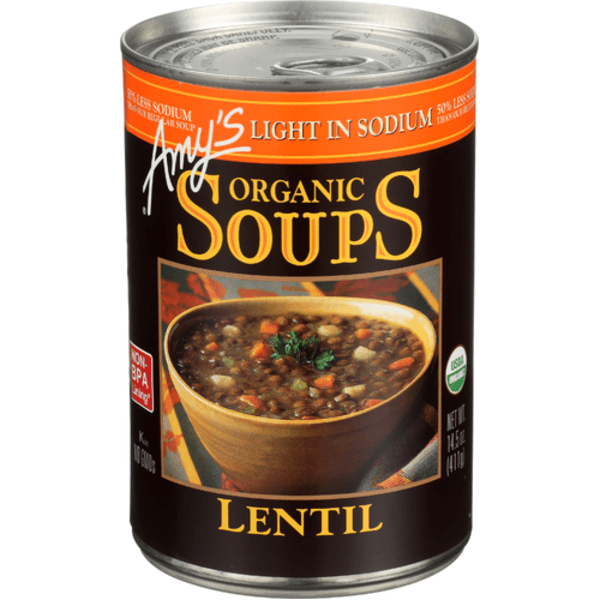 Amy's Low Sodium Organic Lentil Soup 14.5 oz - Pack of 2