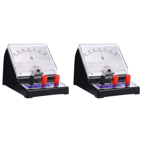 2X Analog Ammeter Pointer Type Electrical Current Tester Sensitive Amperemeter Microammeter Galvanometer