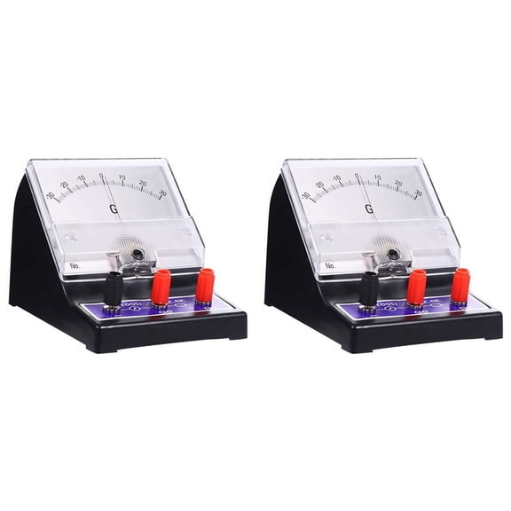 2X Analog Ammeter Pointer Type Electrical Current Tester Sensitive Amperemeter Microammeter Galvanometer