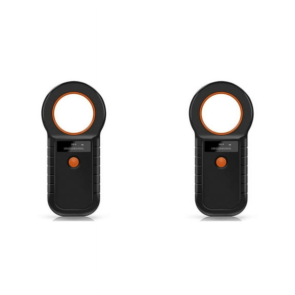 2X Animal Tag Reader USB 134.2K Dual Frequency Pet Chip Reader Animal Chip Reader Black