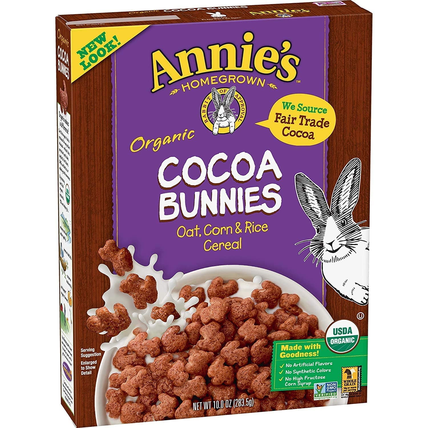 2X - Annie,S Organic Cocoa Bunnies Breakfast Cereal, 10 Oz