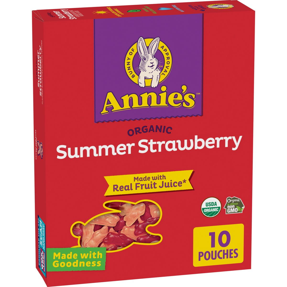Annie's Summer Strawberry Fruit Snacks - 7oz/10ct - Pack of 2