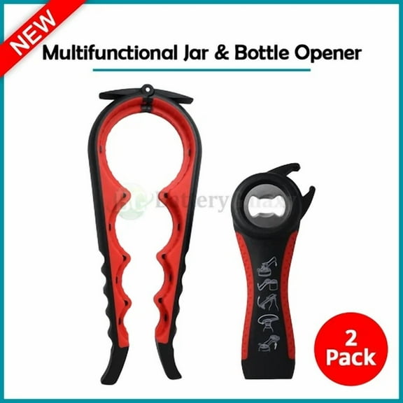 2X Anti-Slip Bottle Cap Jar Opener Jar Can Lid Grip Opener Arthritis Weak Hands