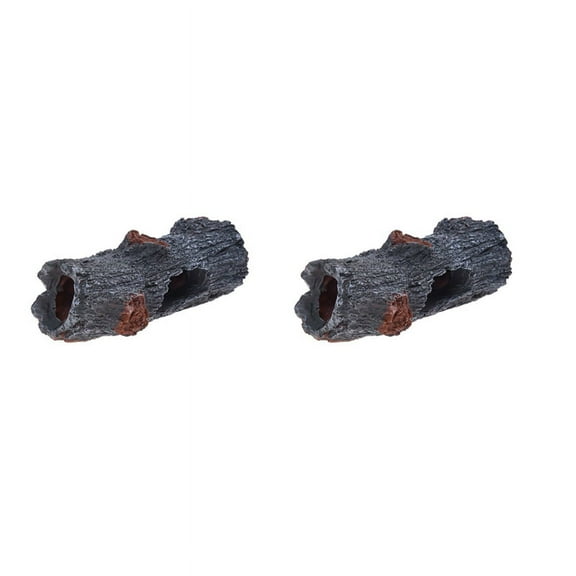 2X Aquarium Decoration Cave Artificial Trunk Root Spawning Ground Cave
