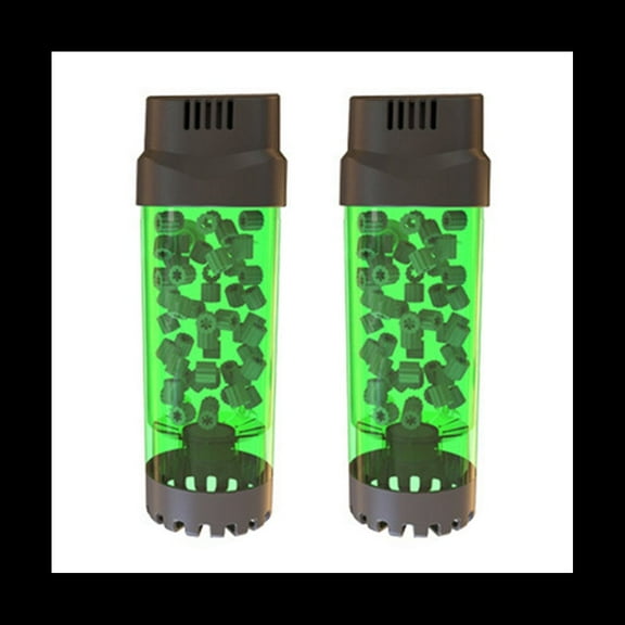 2X Aquarium Fish Tank Fluidized Moving Bed Filter Bubble Bio Media with Air Stone and Sponge LH-300