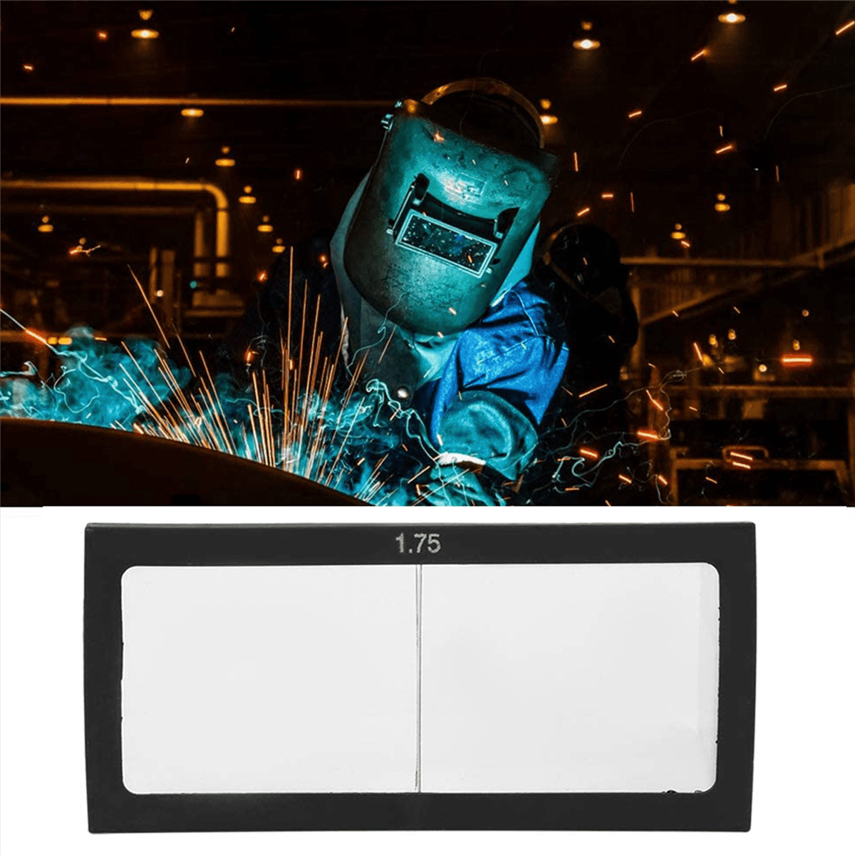 2X Arc Welding Magnifier Lens Welder Screen Helmet Glass Diopter 1.75