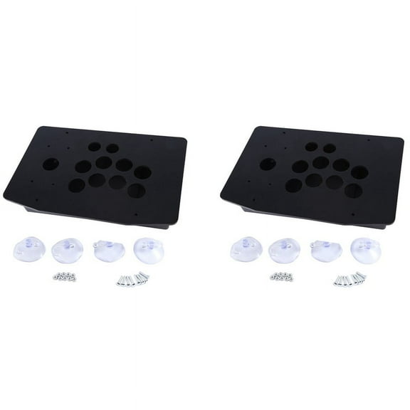 2X Arcade Joystick Acrylic Panel Case for Arcade Game Machine DIY Can Be Installed Joystick Button for Retro Video Game
