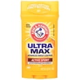 thumbnail image 1 of 2X - Arm & Hammer Ultra Max Invisible Solid Wide Stick Antiperspirant Deodorant, Active Sport, 2.6 Ounce, 1 of 2