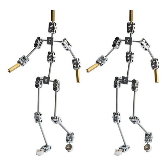 2X Armature Kit - DIY Metal Puppet Figure Skeleton, Easy to Assemble, Animated Character Design