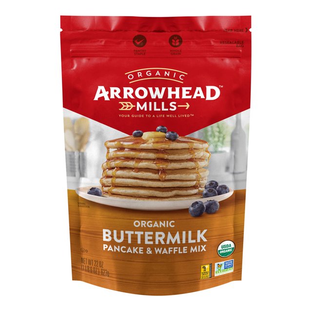 2X Arrowhead Mills Organic Pancake & Waffle Mix (Buttermilk
