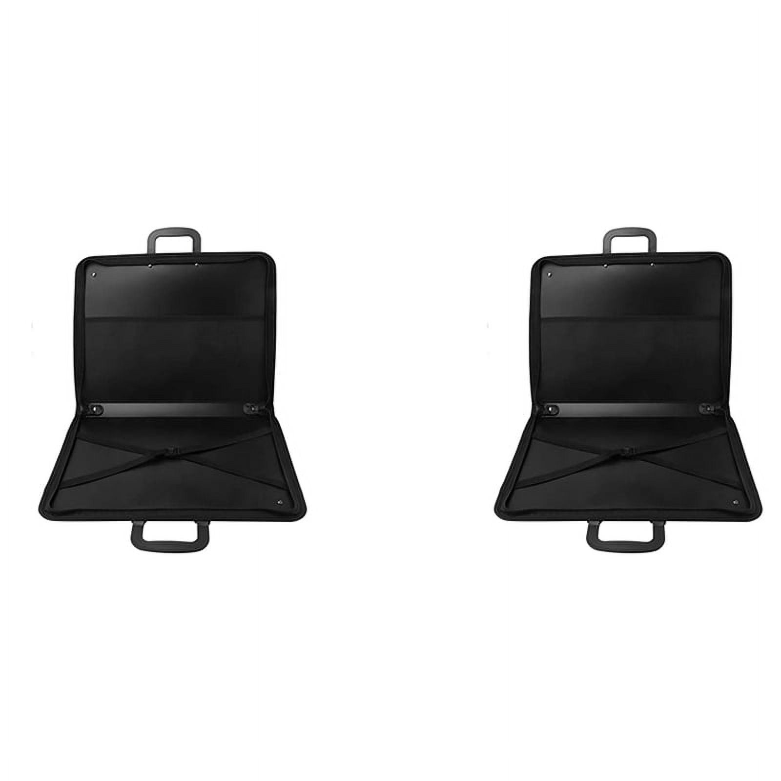 2X Art Portfolio Case with Zipper,Artist Carrying Case Board,Tote Bag for Art Storage Folder